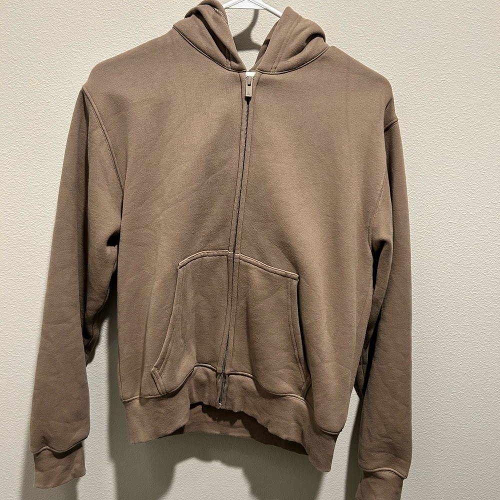 Aritzia Cozy Sweatfleece Perfect Zip